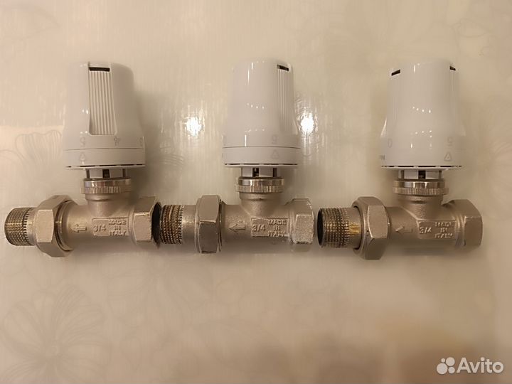 Клапан 3/4 Stout термостатический с головкой