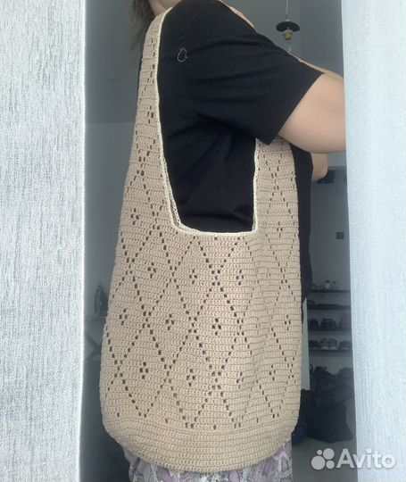 Cумка шопер ручная вязка