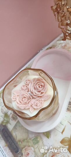 Ароматическая свеча ручной работы