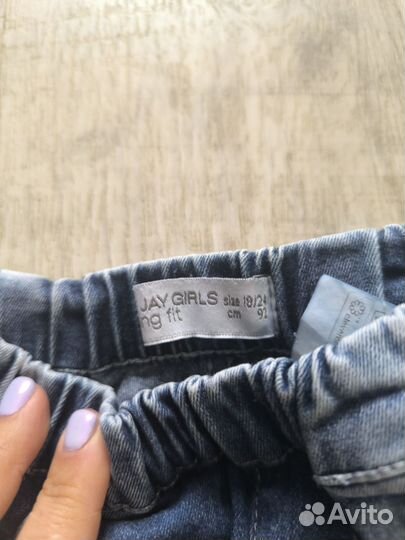 Джинсы для девочки 92