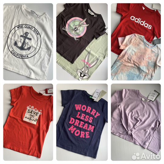 Платья, футболки, леггинсы H&M, Zara, Benetton