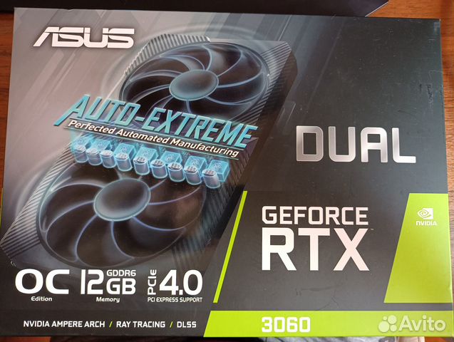 Видеокарта asus Dual GeForce RTX 3060 V2 OC