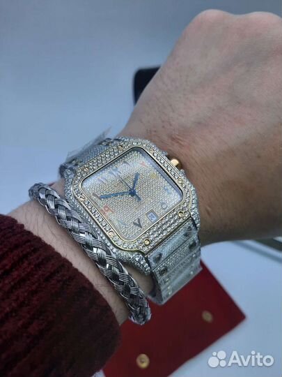 Часы Cartier Santos diamond