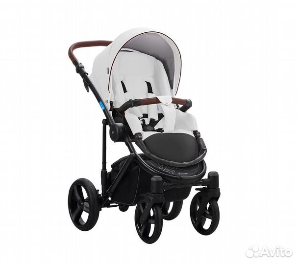 Прогулочная детская коляска Польша, кожа