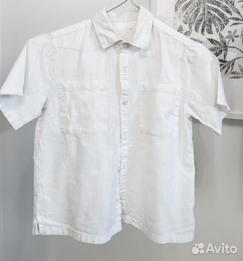 Рубашка Zara для мальчика льняная 122 см