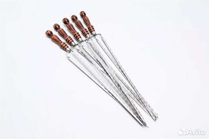 Шампур вилка 40 см ширина 12 мм