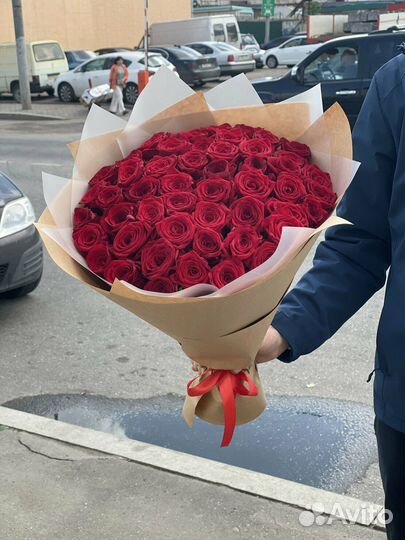 Розы 51 штука 50 см