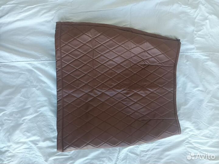 Юбка из экокожи