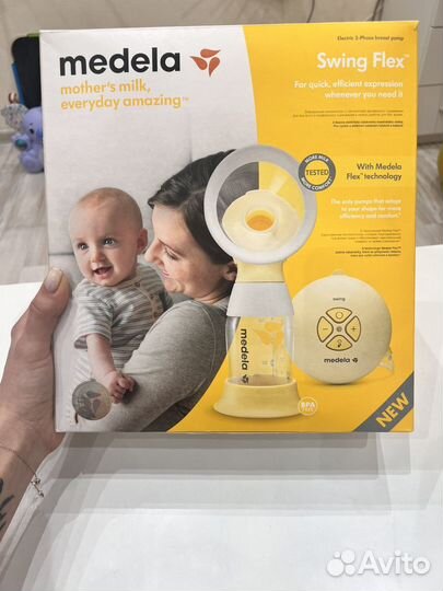 Молокоотсос medela swing flex электрический