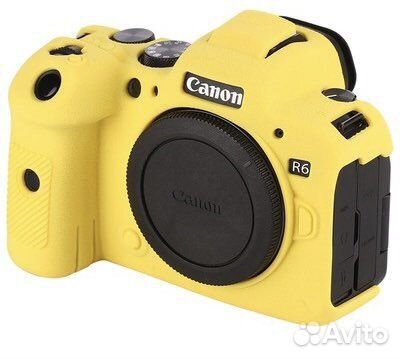 Силиконовый прорезиненный чехол для Canon R6
