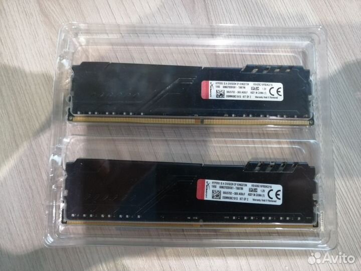 HyperX Fury Black DDR4 16 Gb (2 x 8Gb)