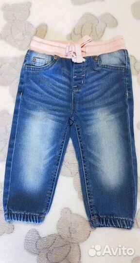Платье джинсы комбинезон на девочку 80