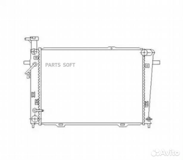 Радиатор hyundai Tucson 2.0 05