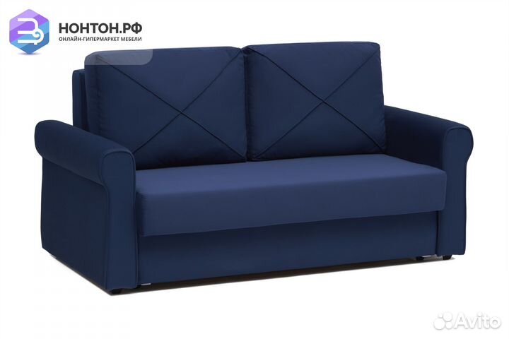 Диван еврокнижка Лира темно-синий