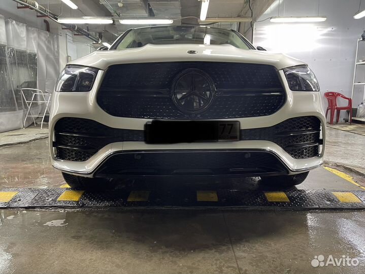 Передний бампер на gle 167 mercedes гле амг amg