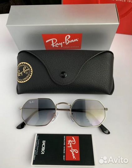 Очки ray ban octagonal пепельные