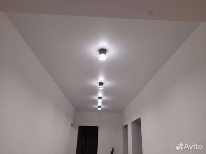 Натяжные потолки, подвесные