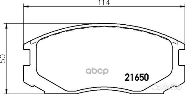 Колодки тормозные дисковые перед (PF-6416)