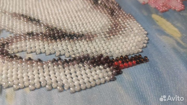 Картина Лебеди в багете под стеклом