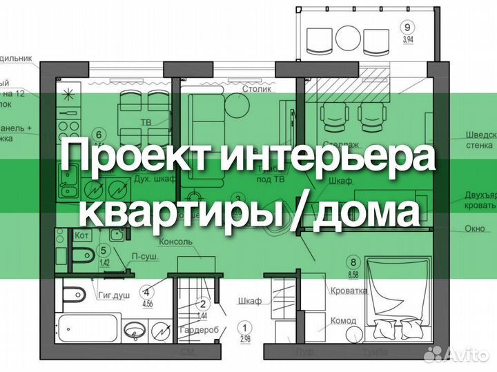 Проектирование планировочных решений квартир/домов