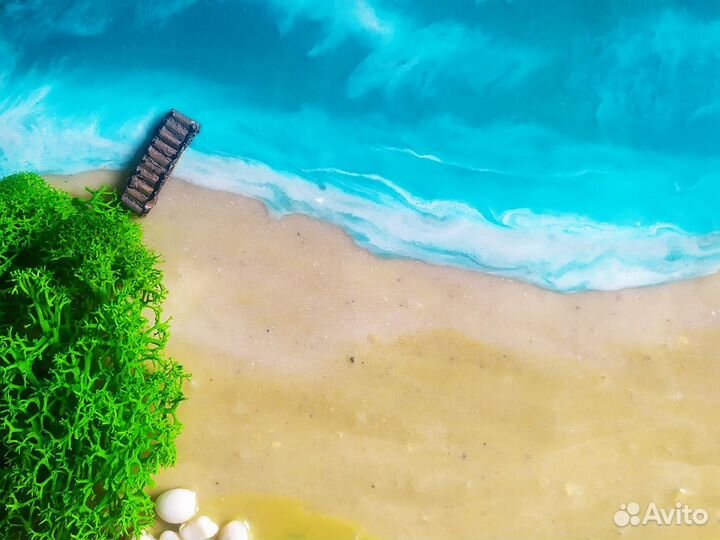 Картина, Мальдивы. Ручная работа