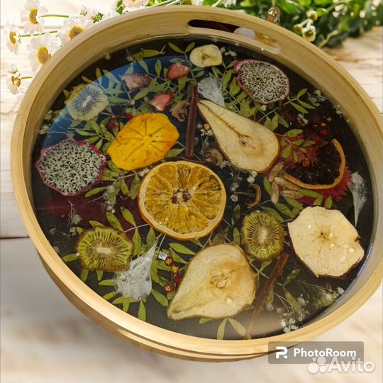 Поднос из эпоксидной смолы