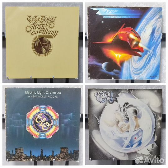 Виниловые пластинки Pink Floyd, ZZ Top, kiss, ELO