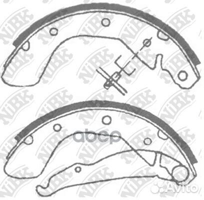 Колодки тормозные барабанные FN11622 NiBK