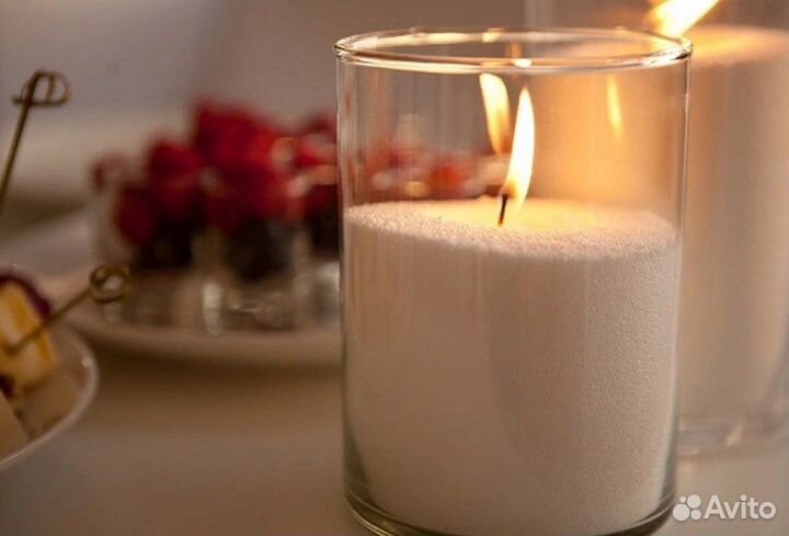 Насыпные свечи в колбах