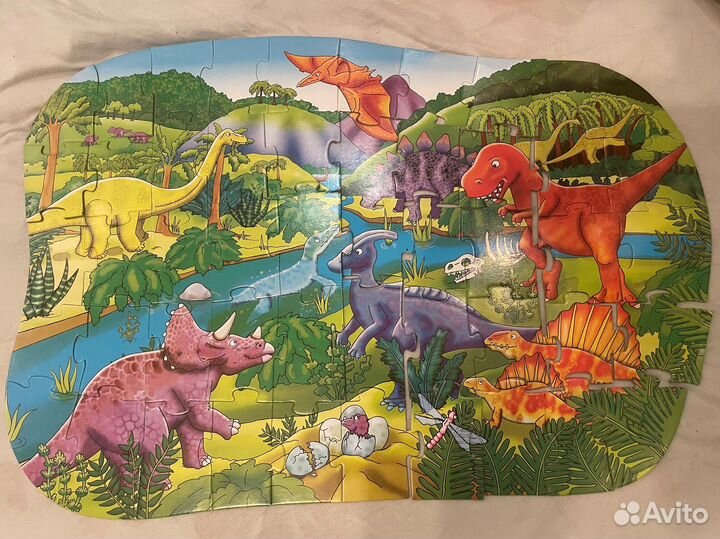 Пазл ABC Пейзаж Юрского периода