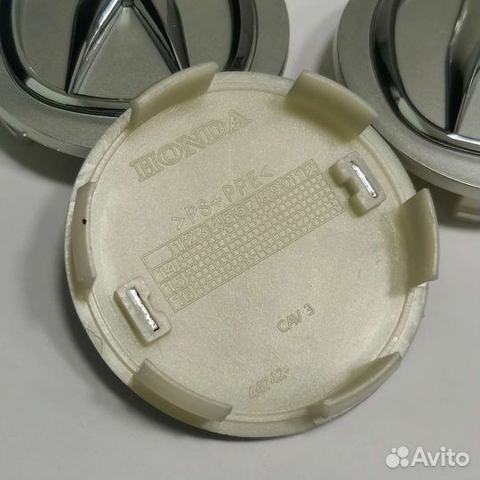 4шт Acura колпаки 68мм для литых дисков