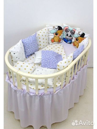 Новые готовые комплекты в кроватку бортики + одеяо
