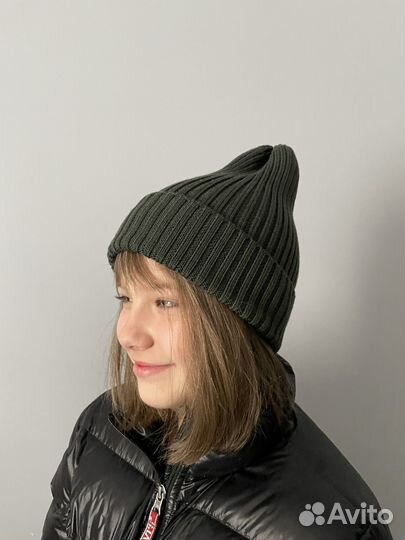 Шапка-тыковка из мериноса 100