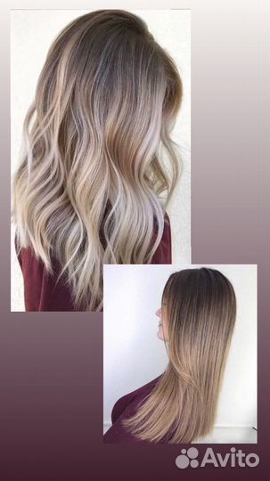 Сложное окрашивание волос air тач мелирование