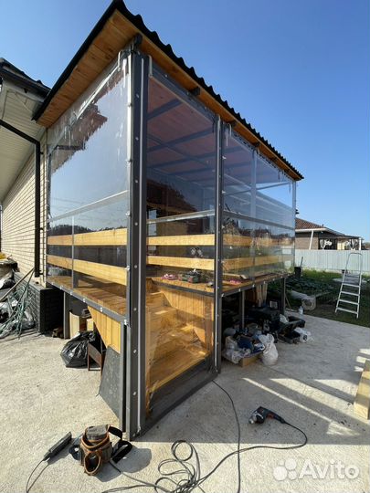 Мягкие гибкие окна для террас и беседок