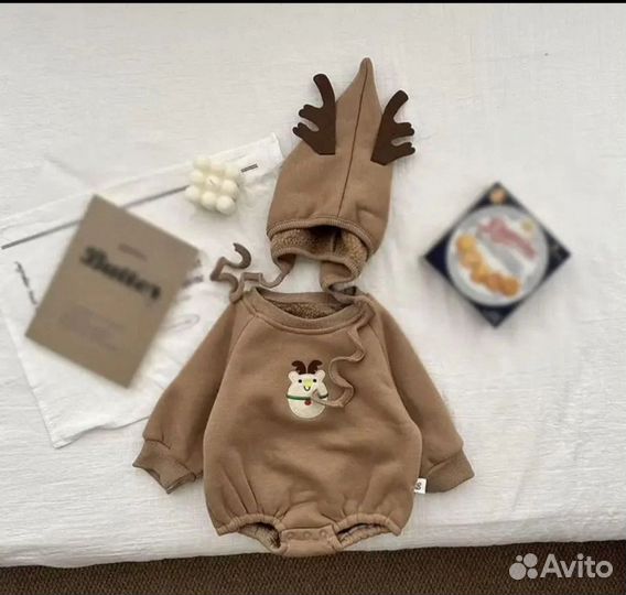Новогодний костюм оленëнка боди 80
