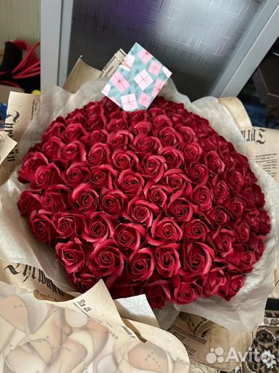 Розы из мыла 25 шт