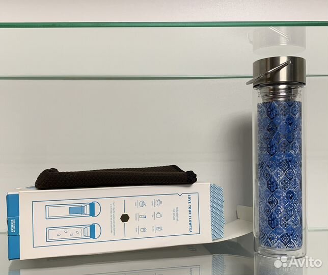 Термо кружка, стекло