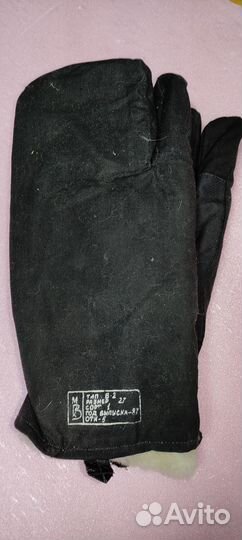Перчатки рабочие зимние СССР на овчине