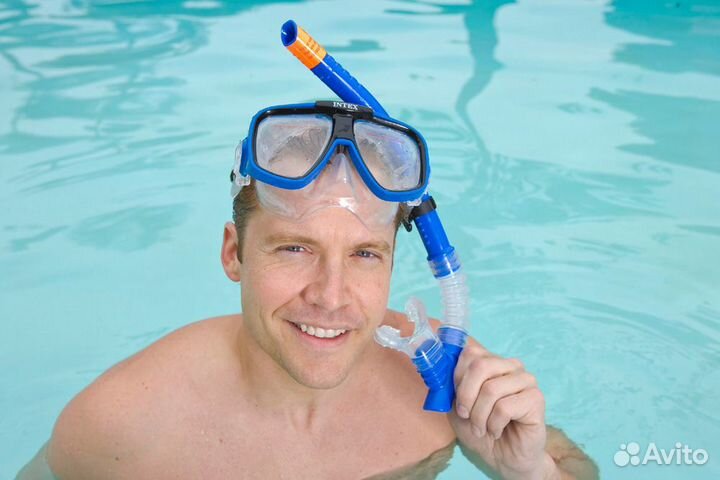 Маска и трубка для плавания от 8 лет Intex 55948