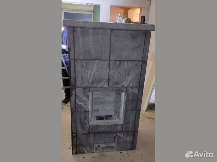 Печь из вулканического камня