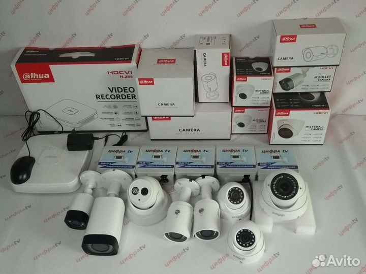 Комплект видеонаблюдения 8 Камер с микрофоном 4/1