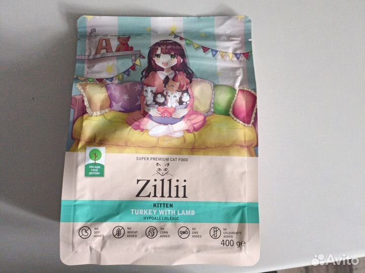 Сухой корм для котят Zillii 400гр