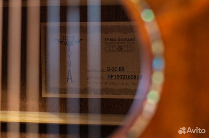Акустическая гитара из массива Tyma D-3C RS