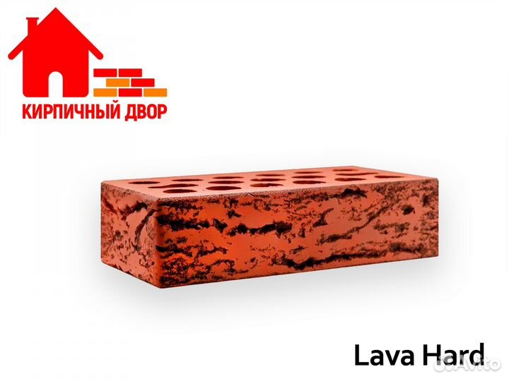 Кирпич лицевой керамический lava hard