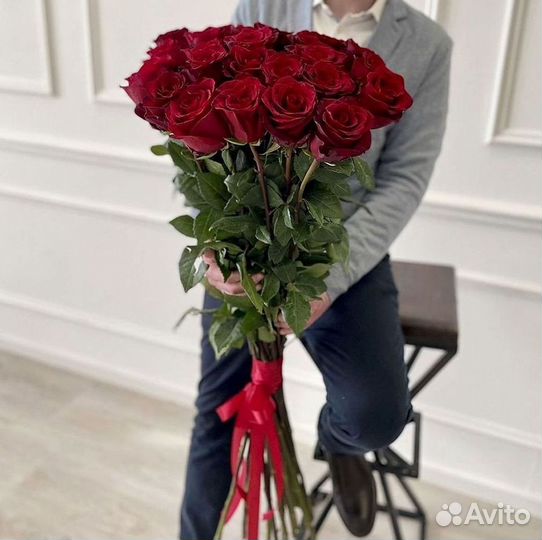 Высокие розы Букеты с доставкой
