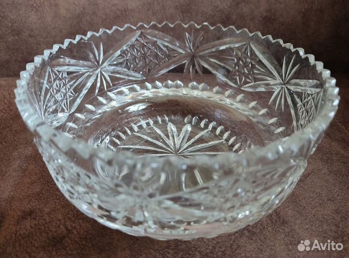 Салатник хрустальный. Вазочки хрустальные