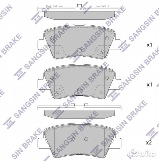 HI-Q, SP1407, Колодки тормозные hyun/KIA задн