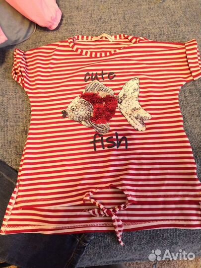 Ветровка и джинсы для девочки 98