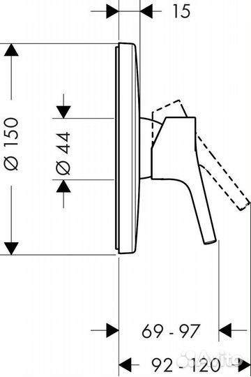 Смеситель для душа Hansgrohe Talis S 72605000